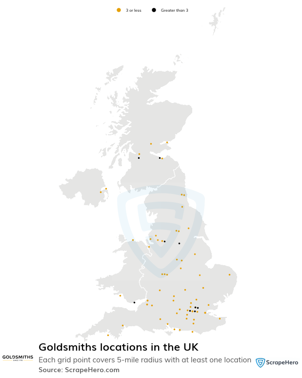 Goldsmiths store locations