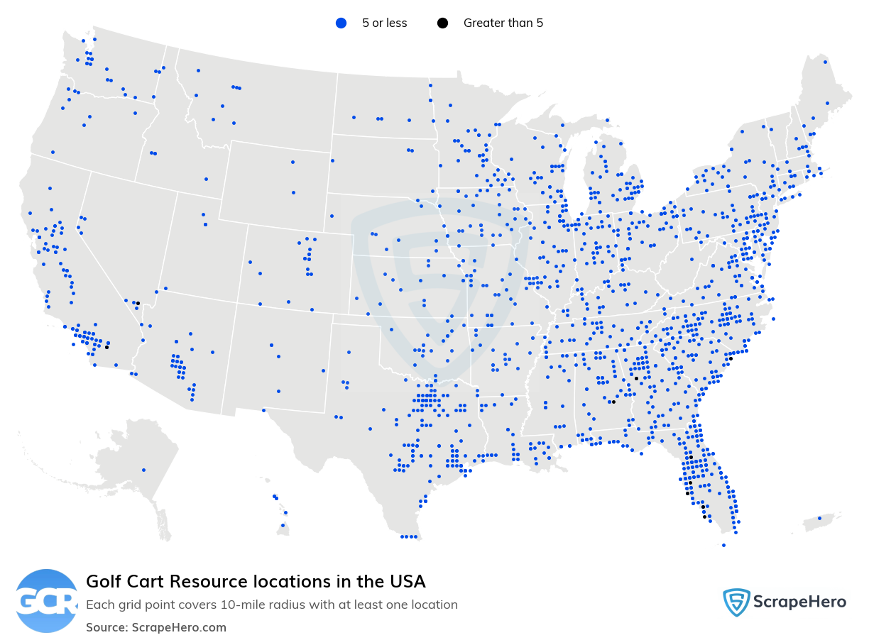 Golf Cart Resource locations