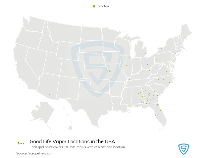 Good Life Vapor locations