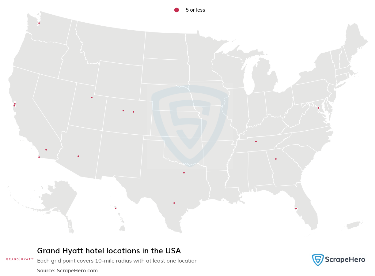 Grand Hyatt hotel locations