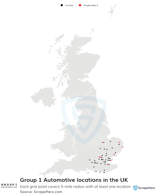 Group 1 Automotive dealership locations