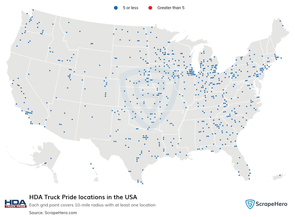 HDA Truck Pride locations