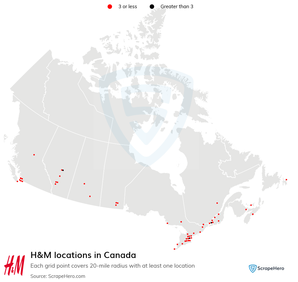 H&M store locations