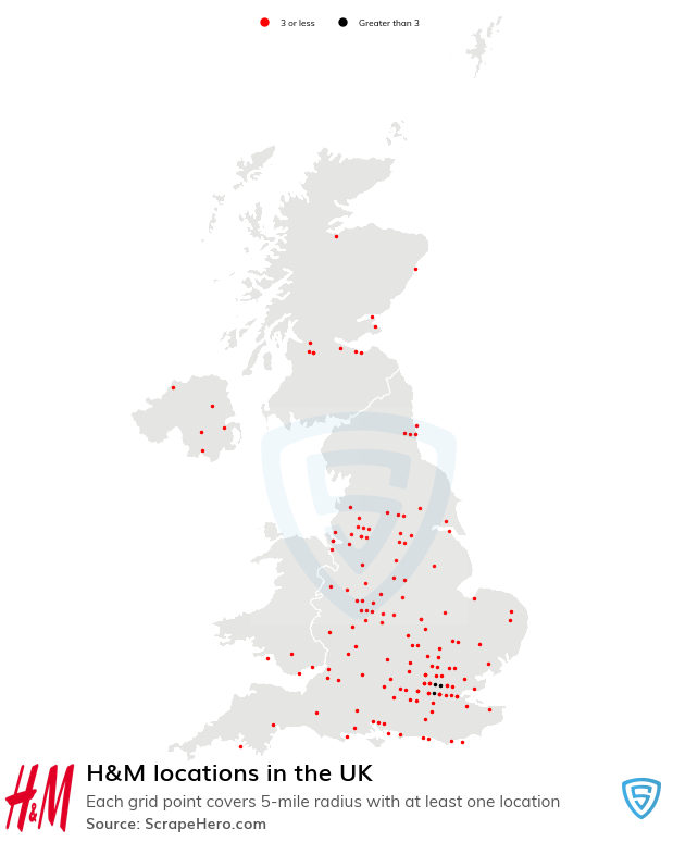H&M retail store locations