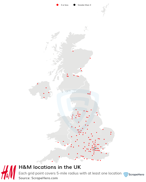 H&M store locations