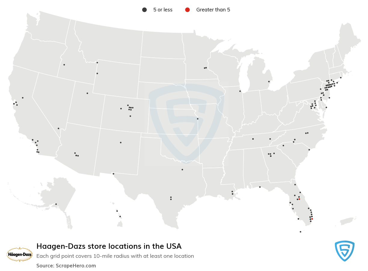 Haagen-Dazs store locations