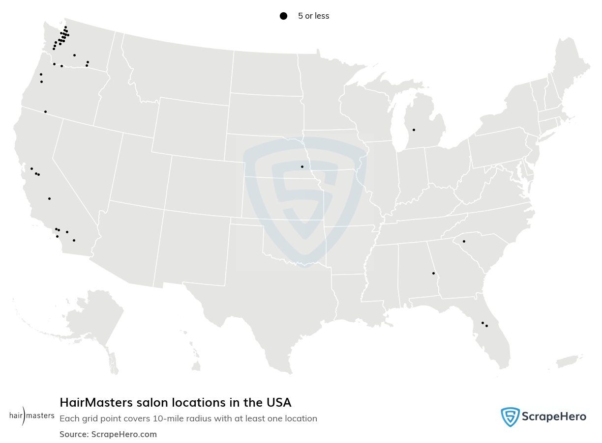 HairMasters salon locations