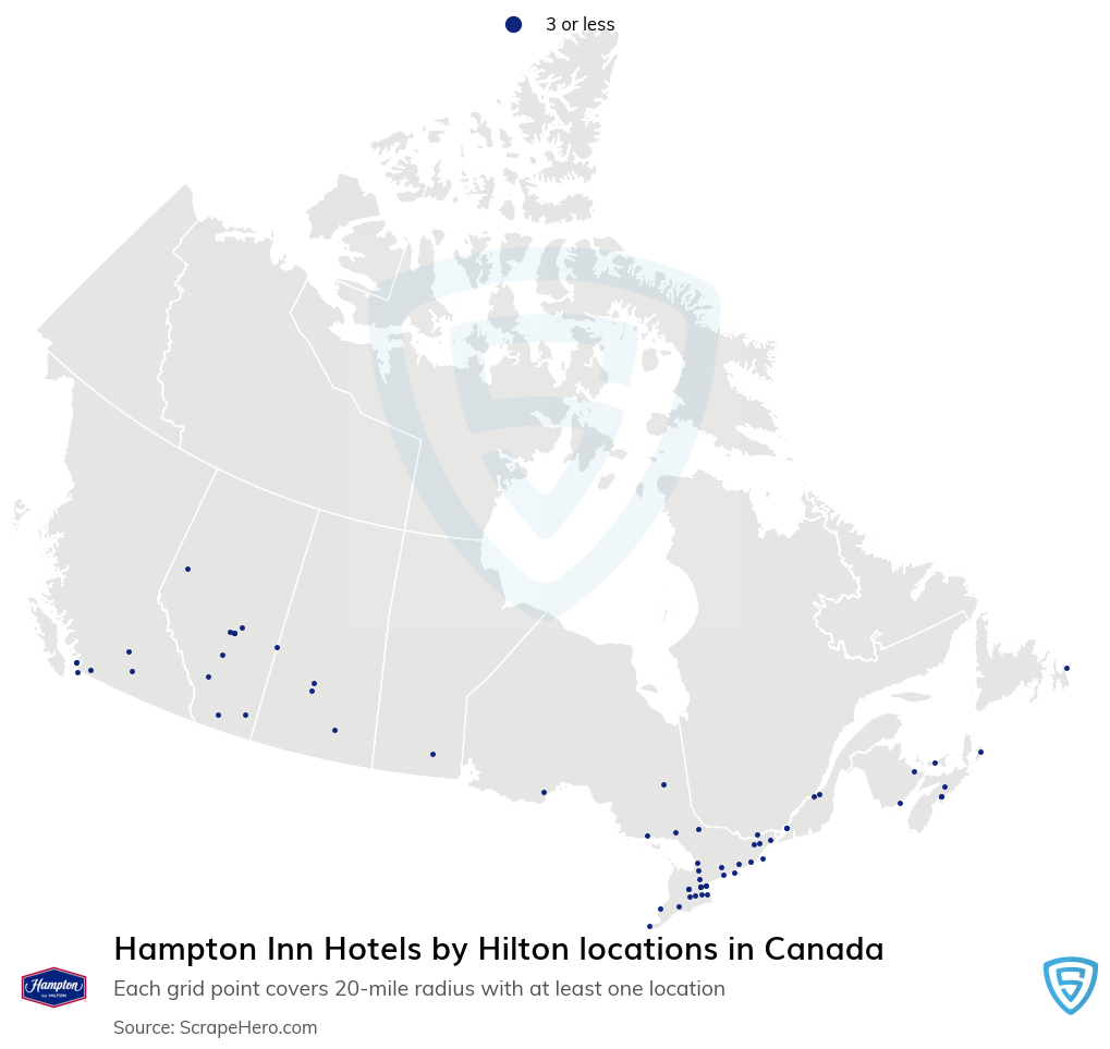 Hampton Inn Hotels by Hilton hotel locations