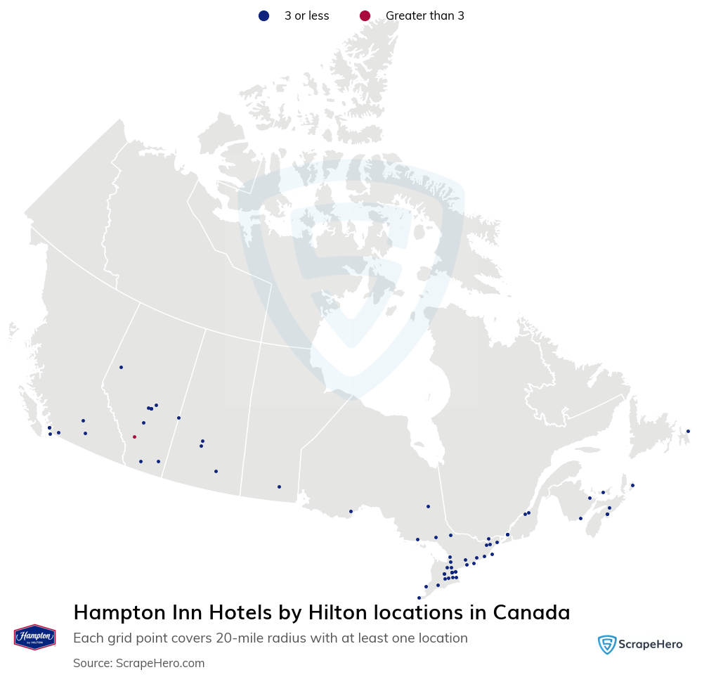 Hampton Inn Hotels by Hilton hotel locations