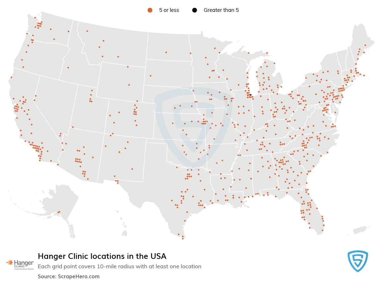 Hanger Clinic locations