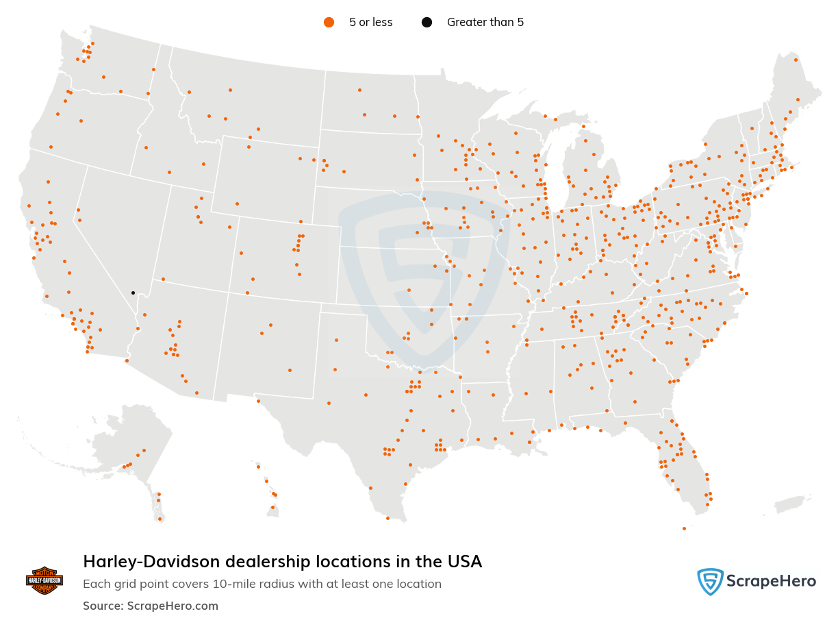 Harley-Davidson dealership locations