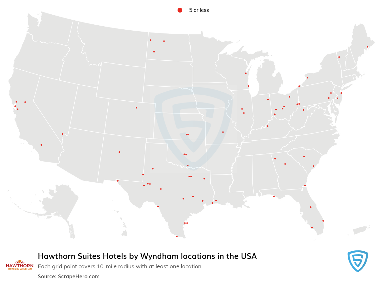 Hawthorn Suites hotels locations