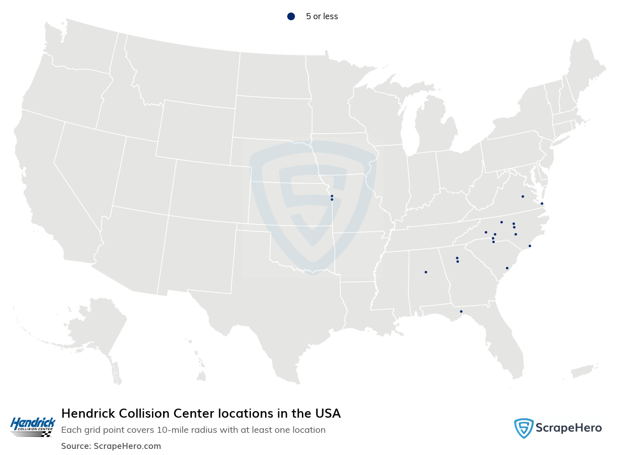 Hendrick Collision Center locations
