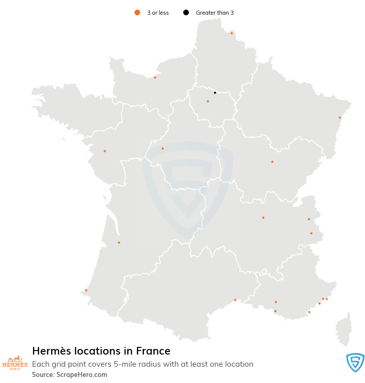 Hermès retail store locations