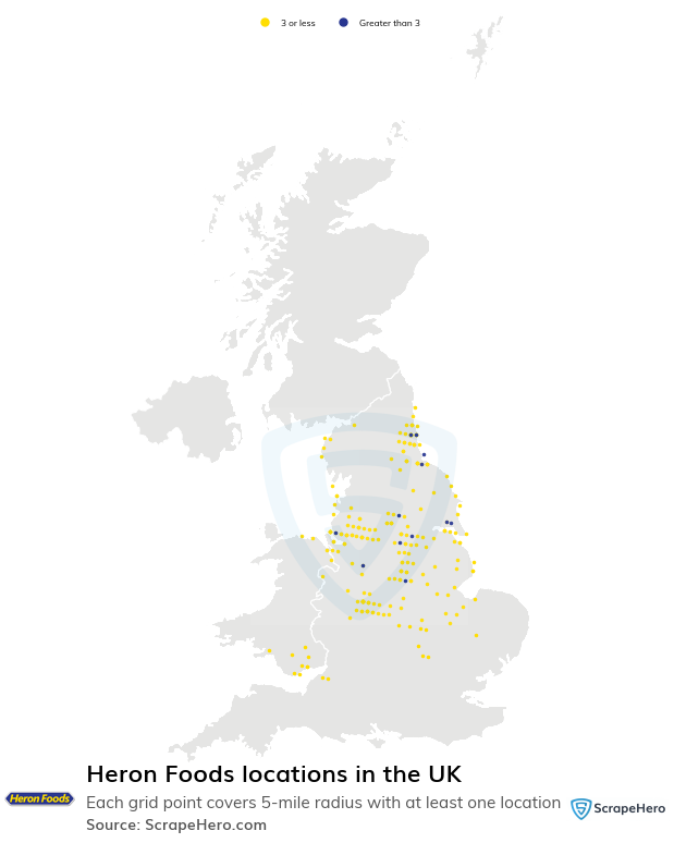 Map of  locations in the United Kingdom in 2024