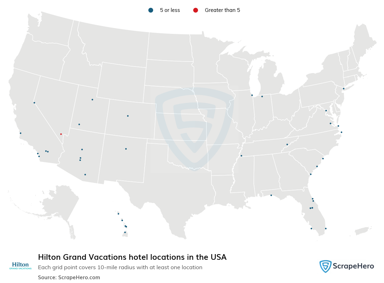 Hilton Grand Vacations hotel locations