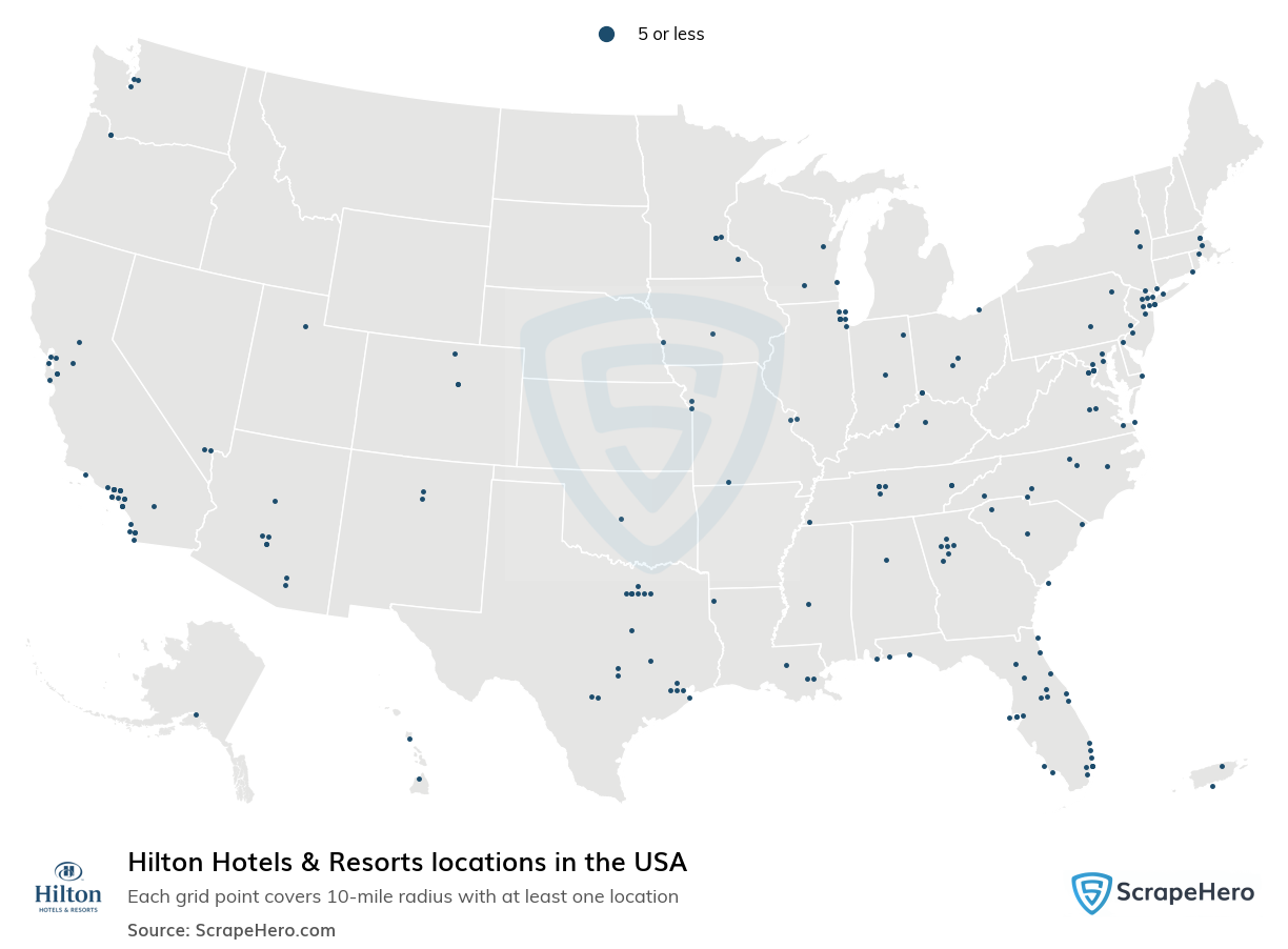 Hilton Hotels & Resorts locations