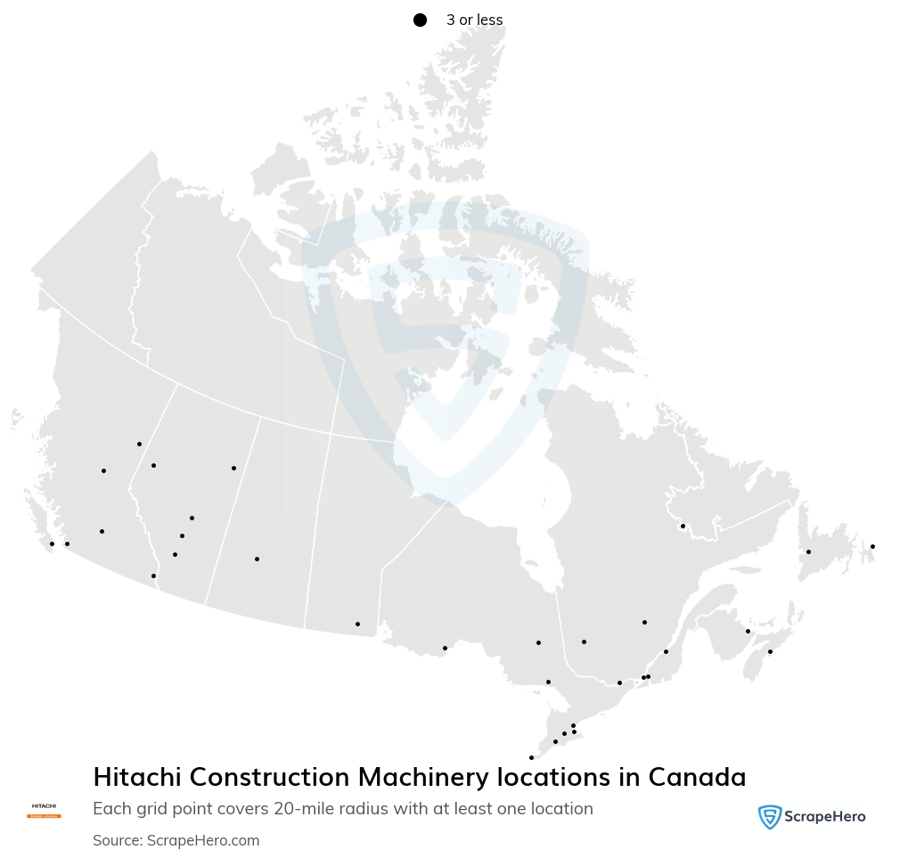 Hitachi Construction Machinery locations