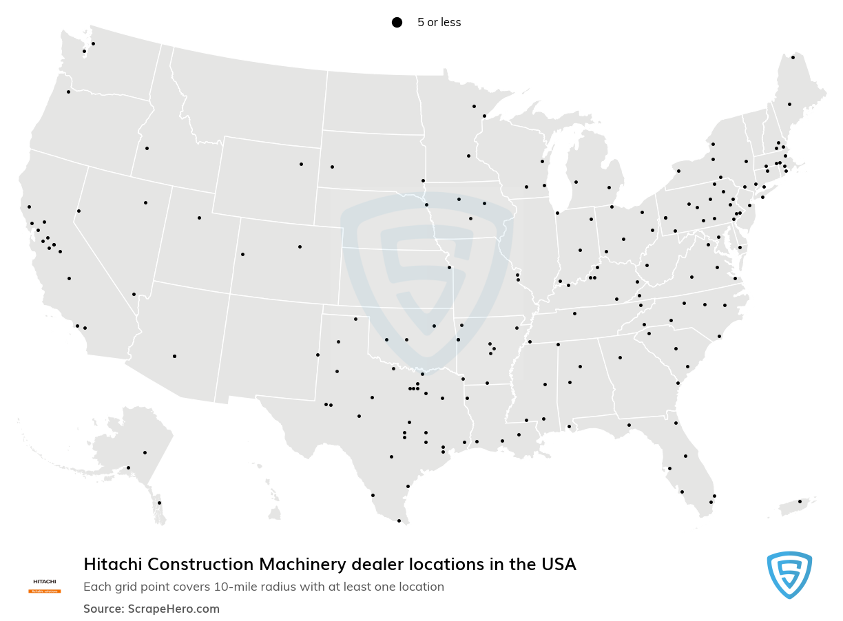 Hitachi Construction Machinery dealership locations