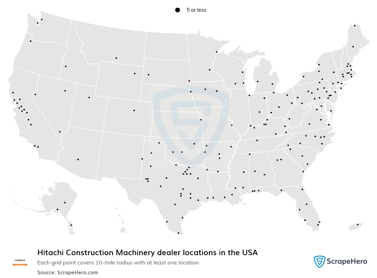 Hitachi Construction Machinery dealer locations