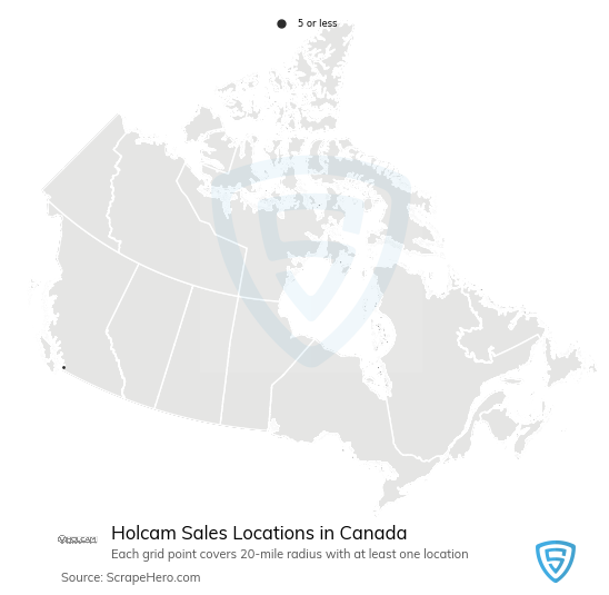 Holcam Sales locations