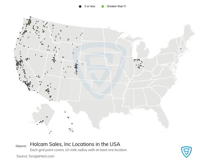 Holcam Sales, Inc locations