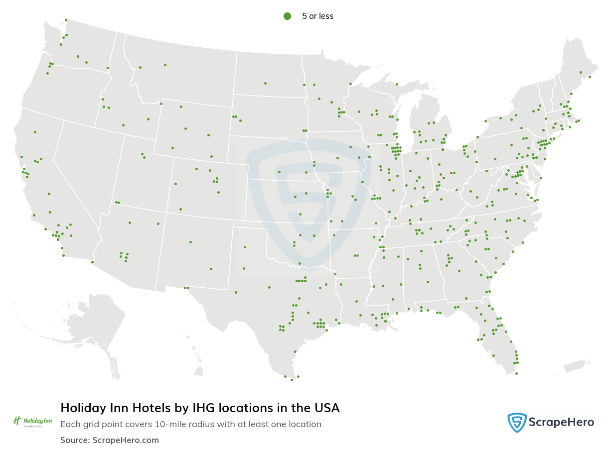 Holiday Inn Hotels by IHG locations