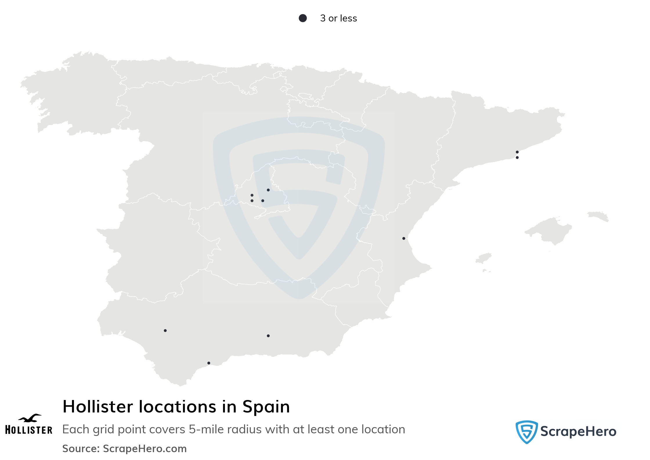 ensillar Céntrico Meloso Number of Hollister locations in Spain in 2023 | ScrapeHero