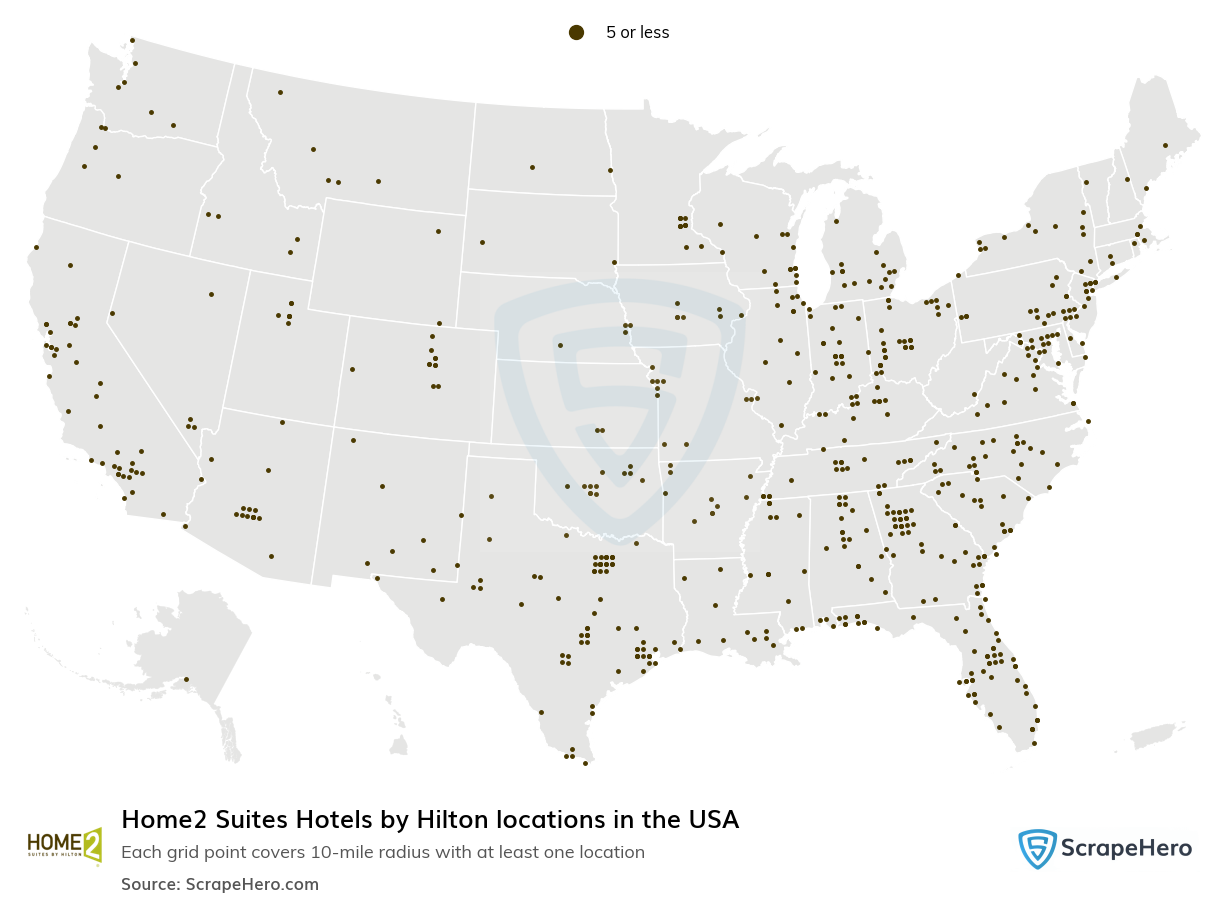 Home2 Suites Hotels by Hilton locations