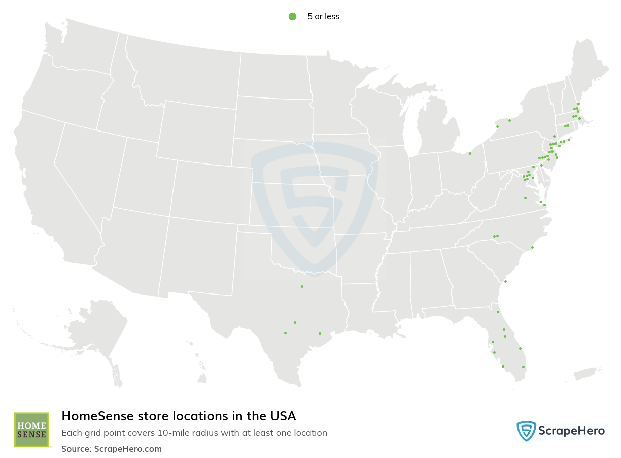 HomeSense store locations