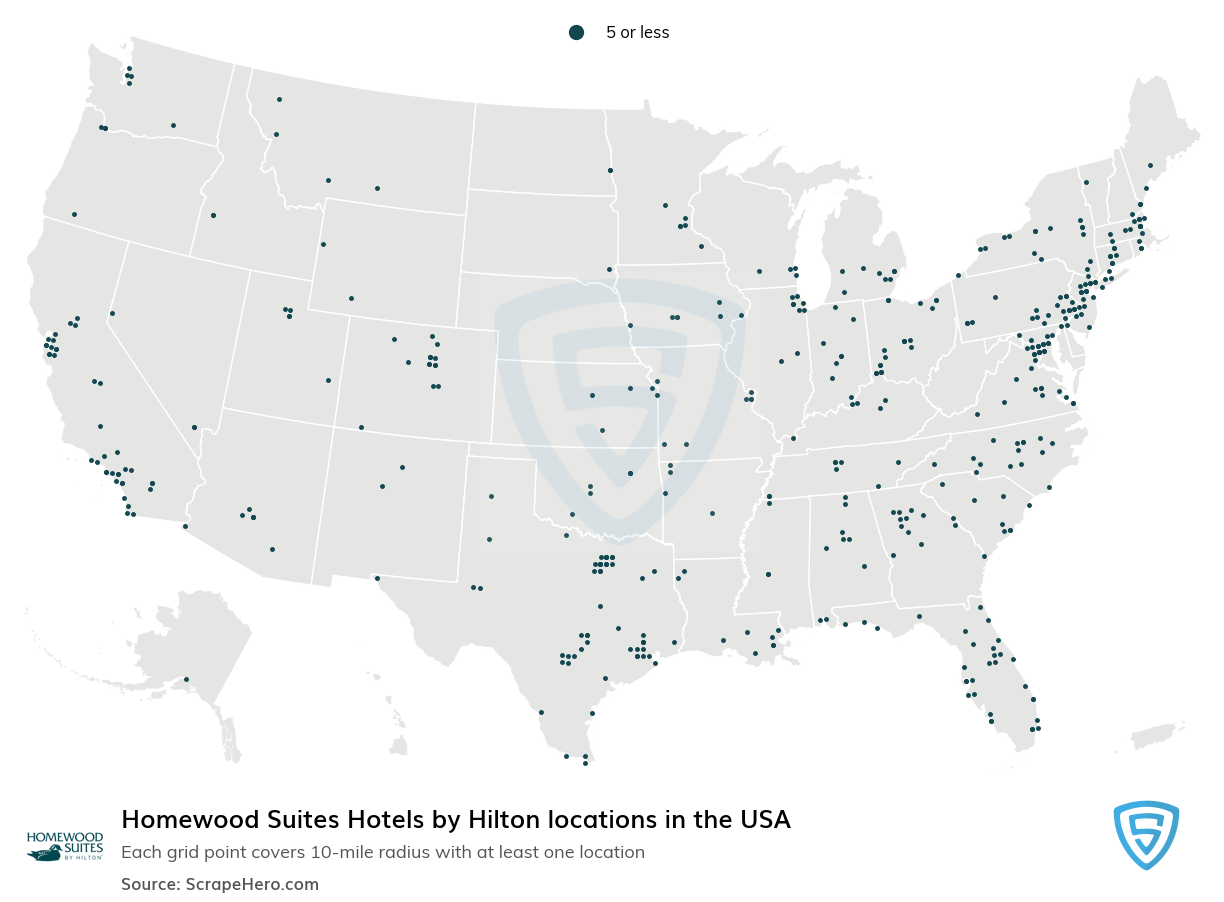 Homewood Suites hotels locations