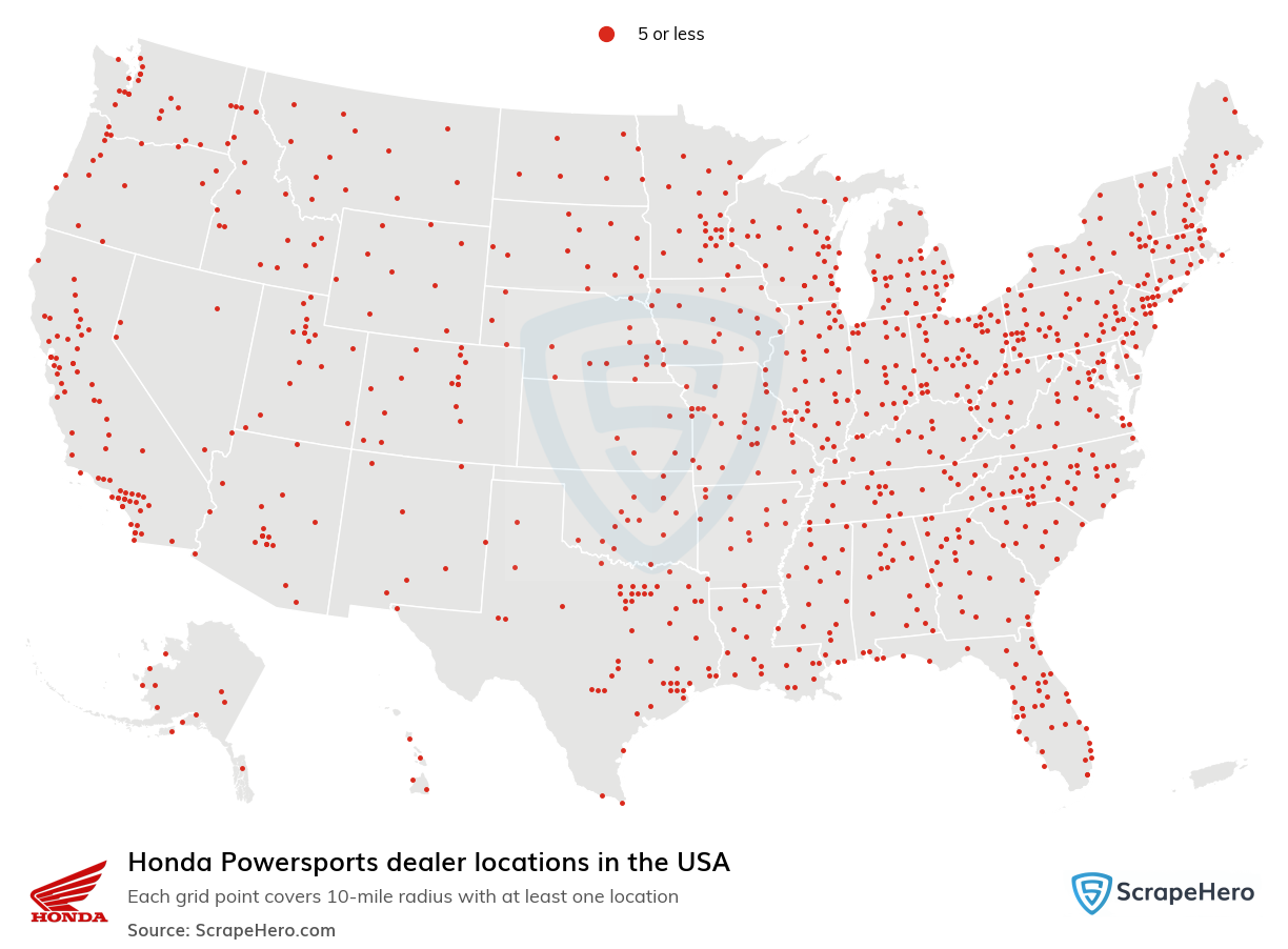 Honda Powersports dealer locations