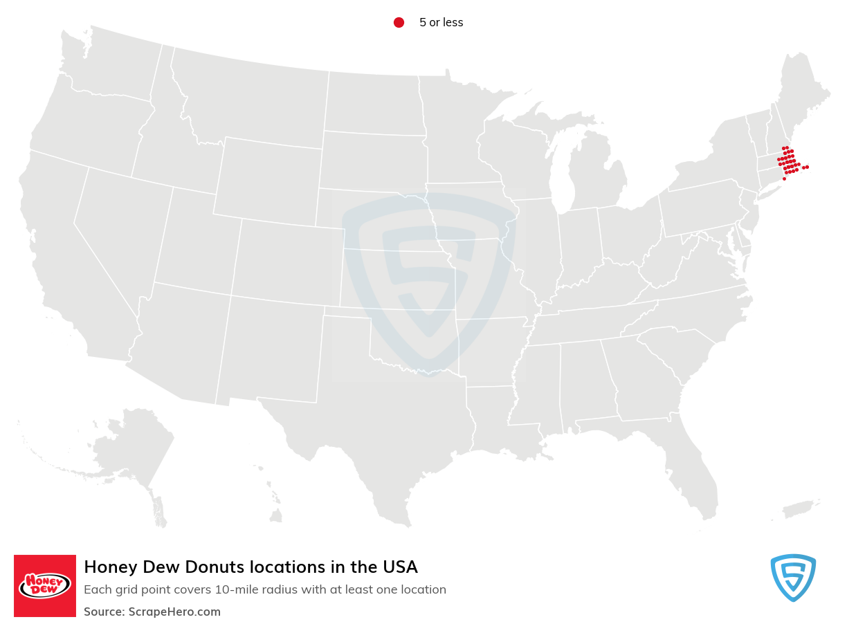 Honey Dew Donuts store locations