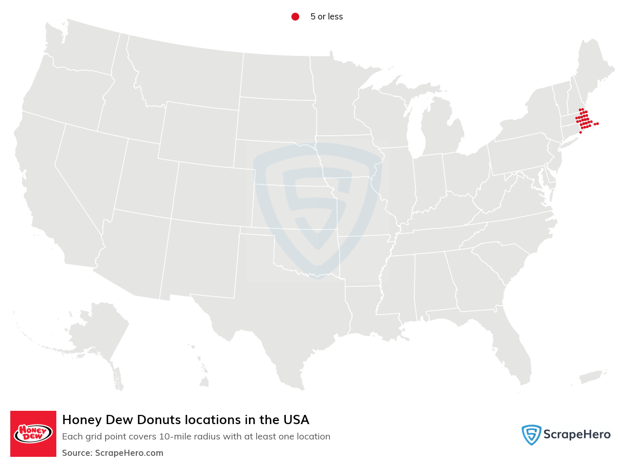 Honey Dew Donuts locations