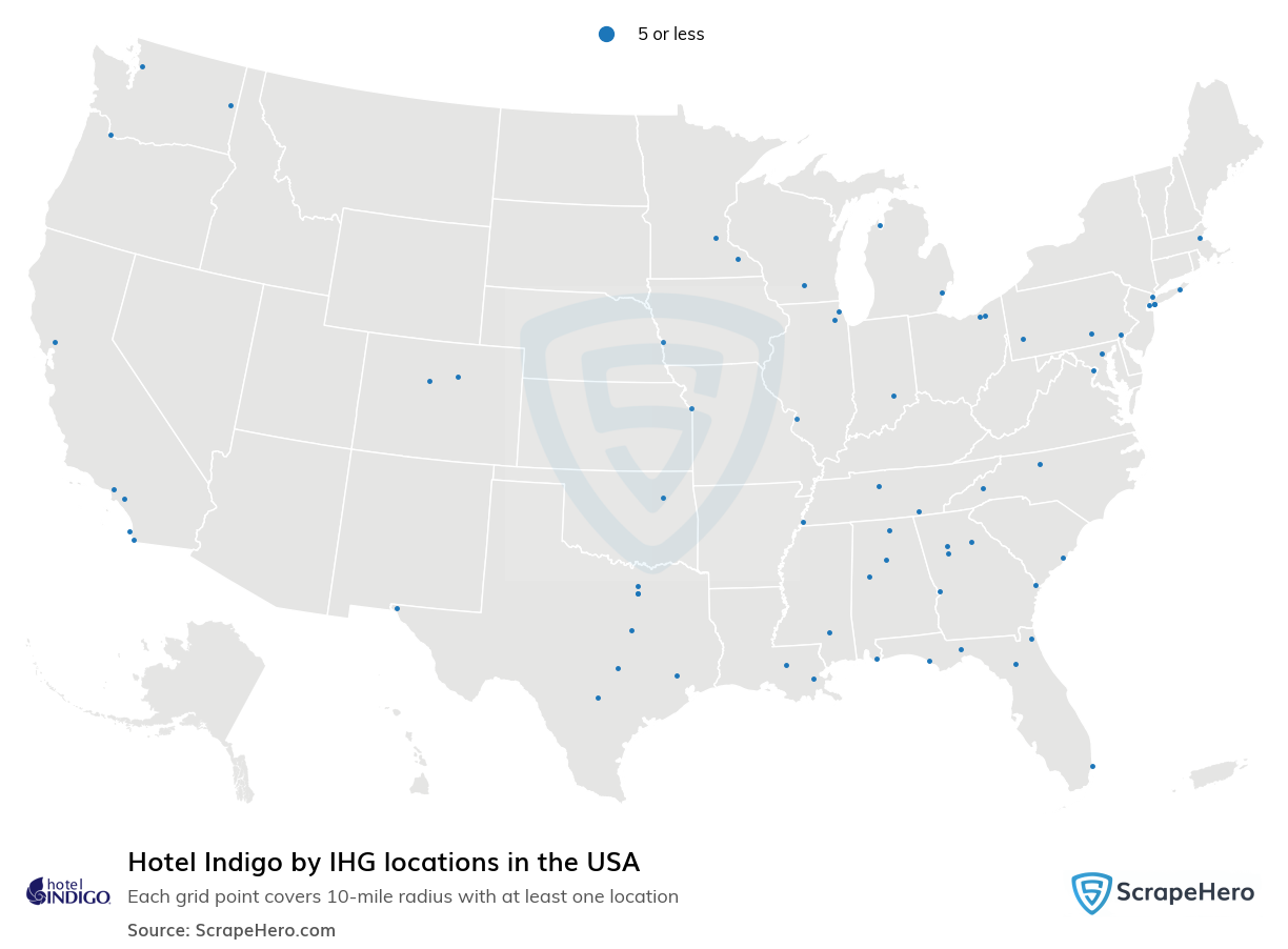 Hotel Indigo by IHG locations