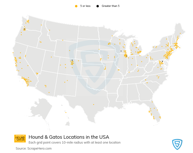 Hound & Gatos locations