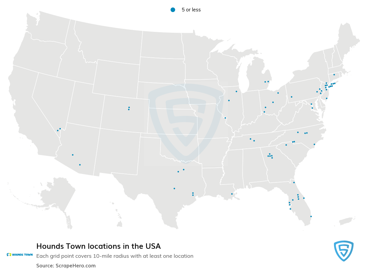 Hounds Town locations