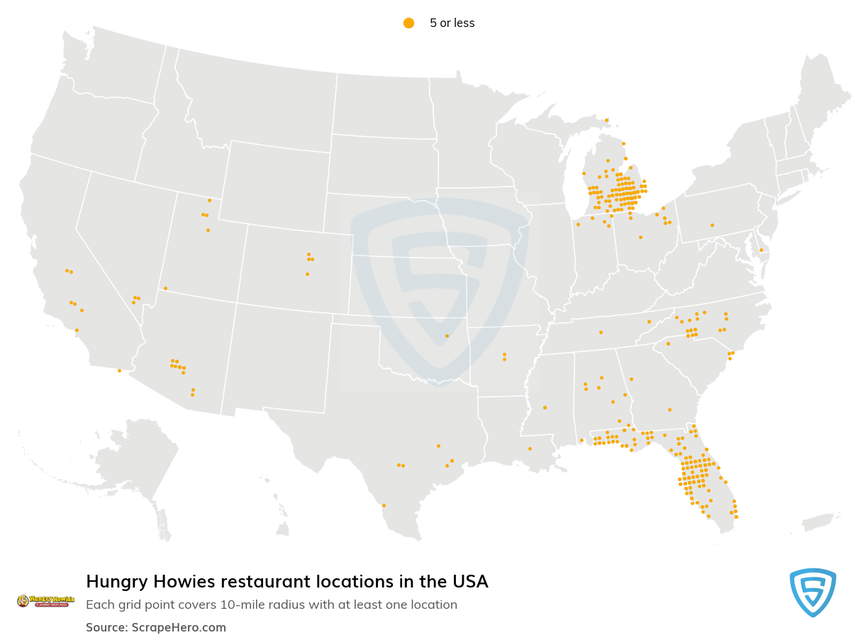 Hungry Howies restaurant locations
