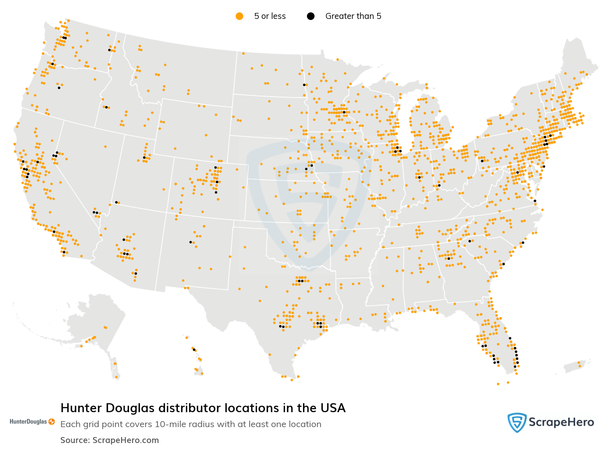 Hunter Douglas distributor locations