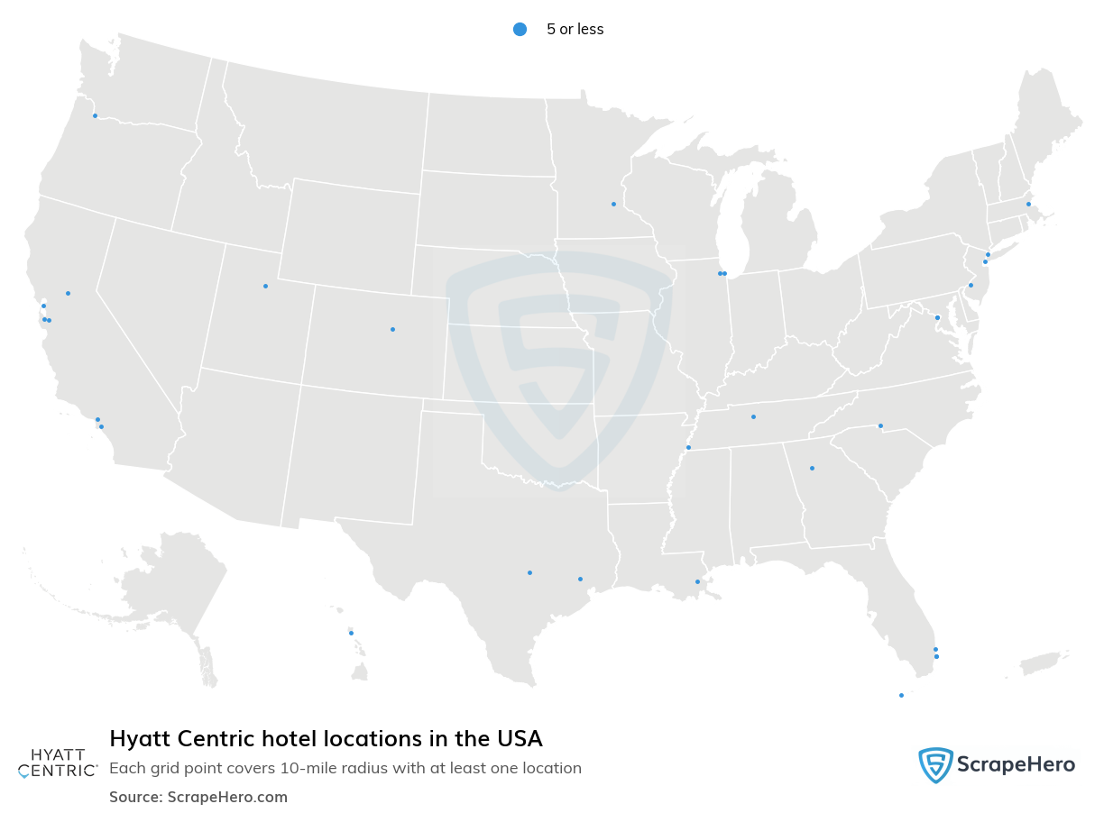 Hyatt Centric hotel locations