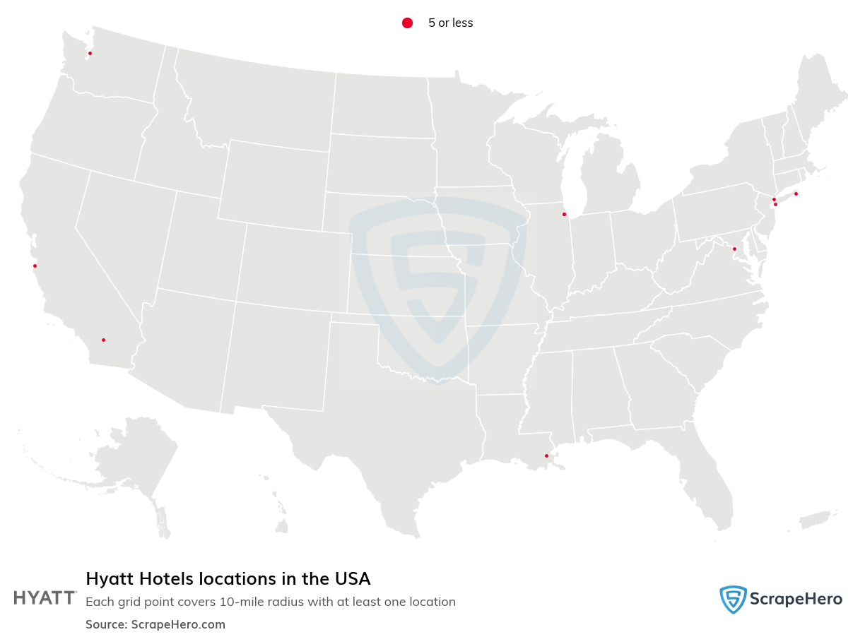 Hyatt Hotels locations