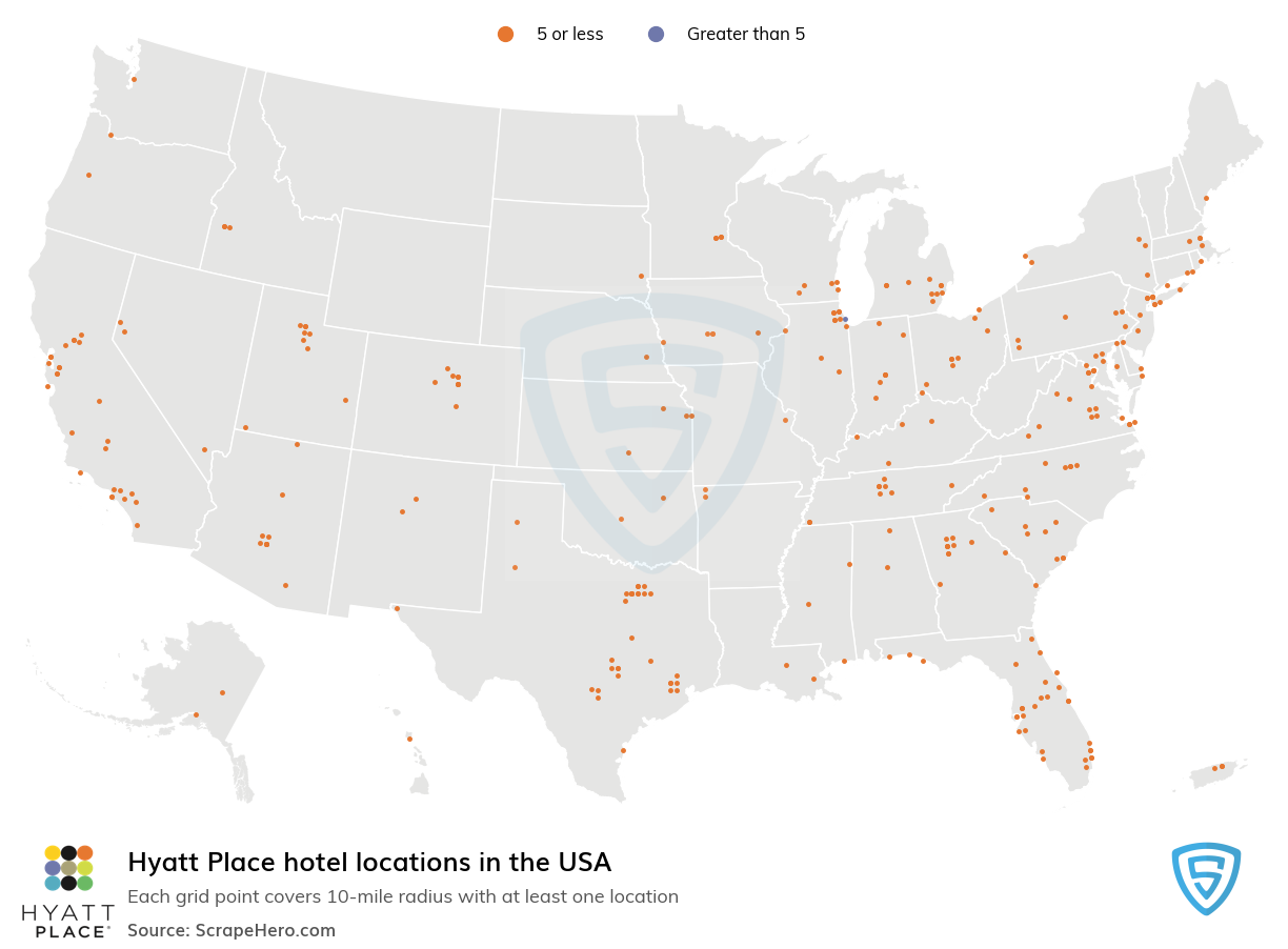 Hyatt Place hotels locations