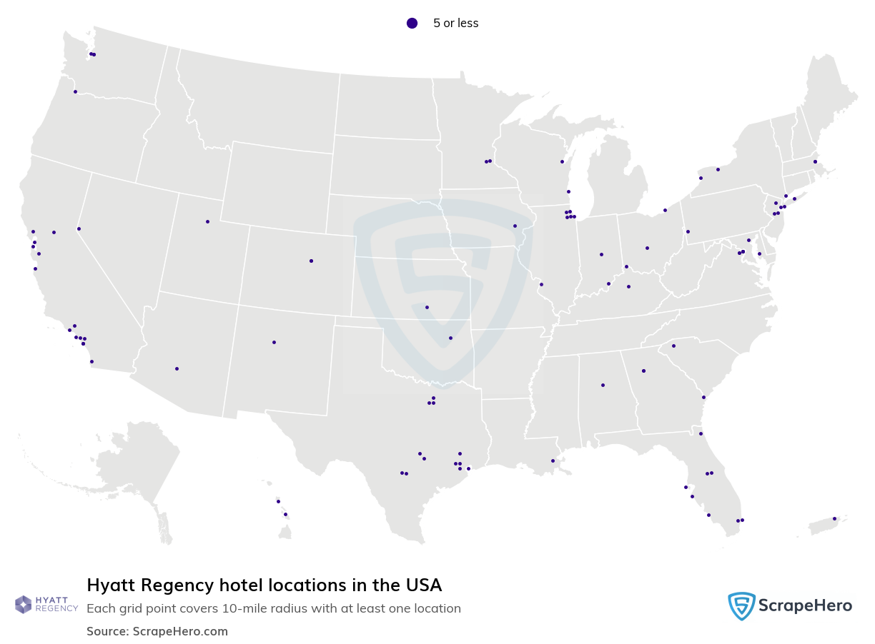 Hyatt Regency hotel locations