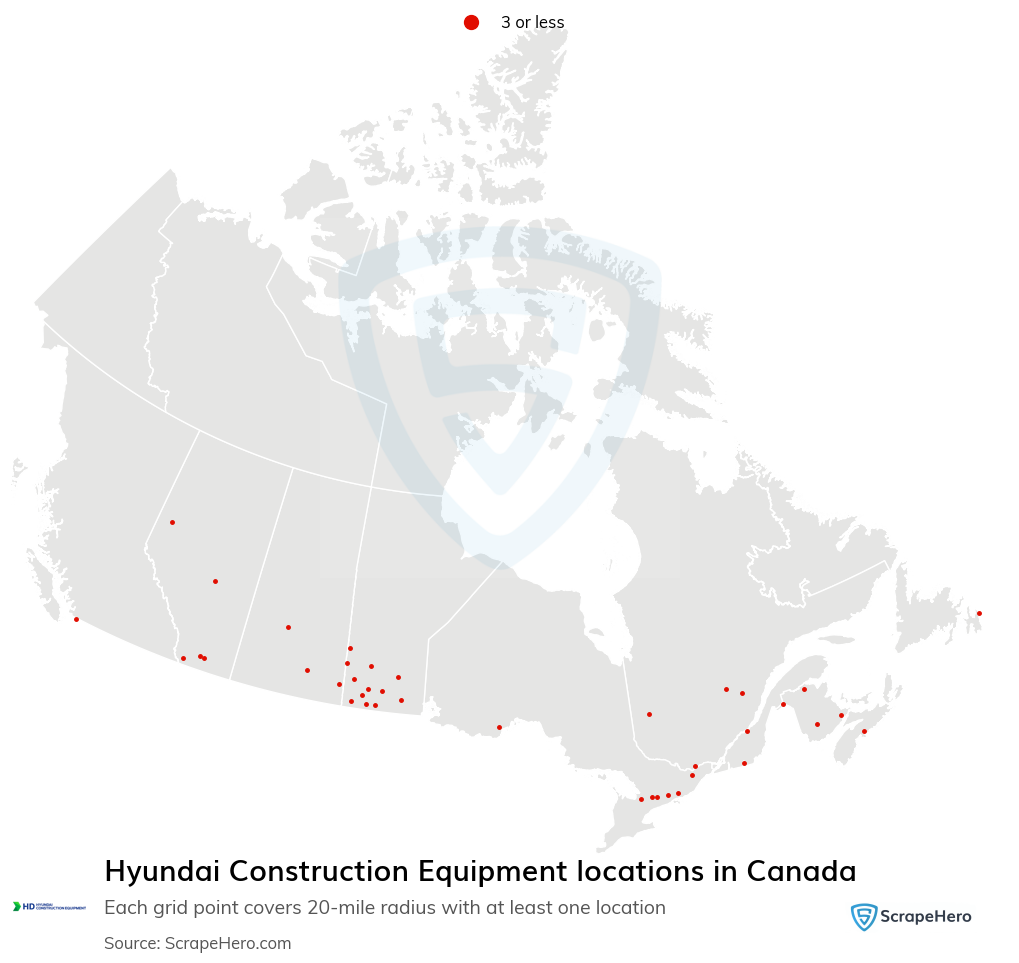 Hyundai Construction Equipment locations