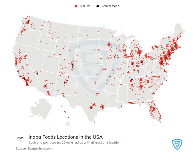 Inaba Foods store locations