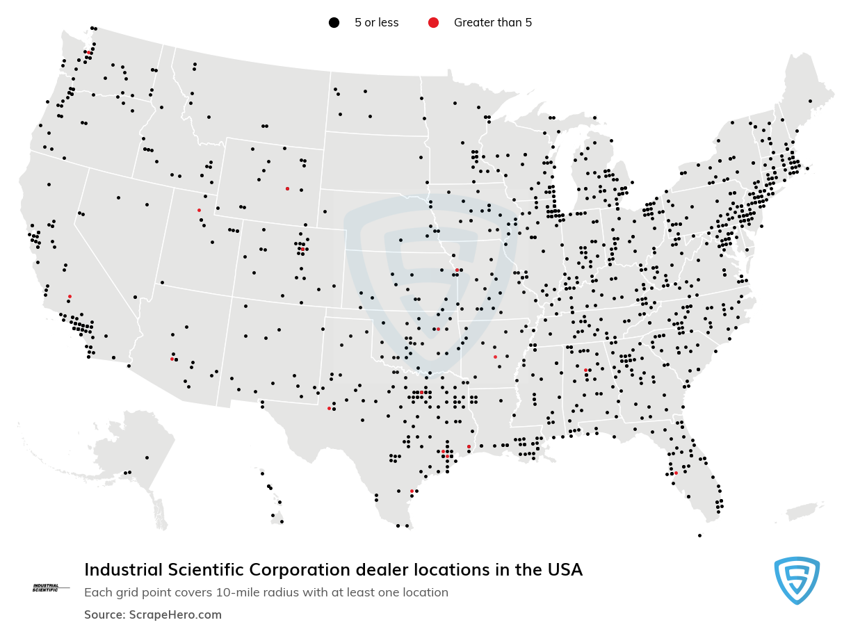Industrial Scientific Corporation dealer locations