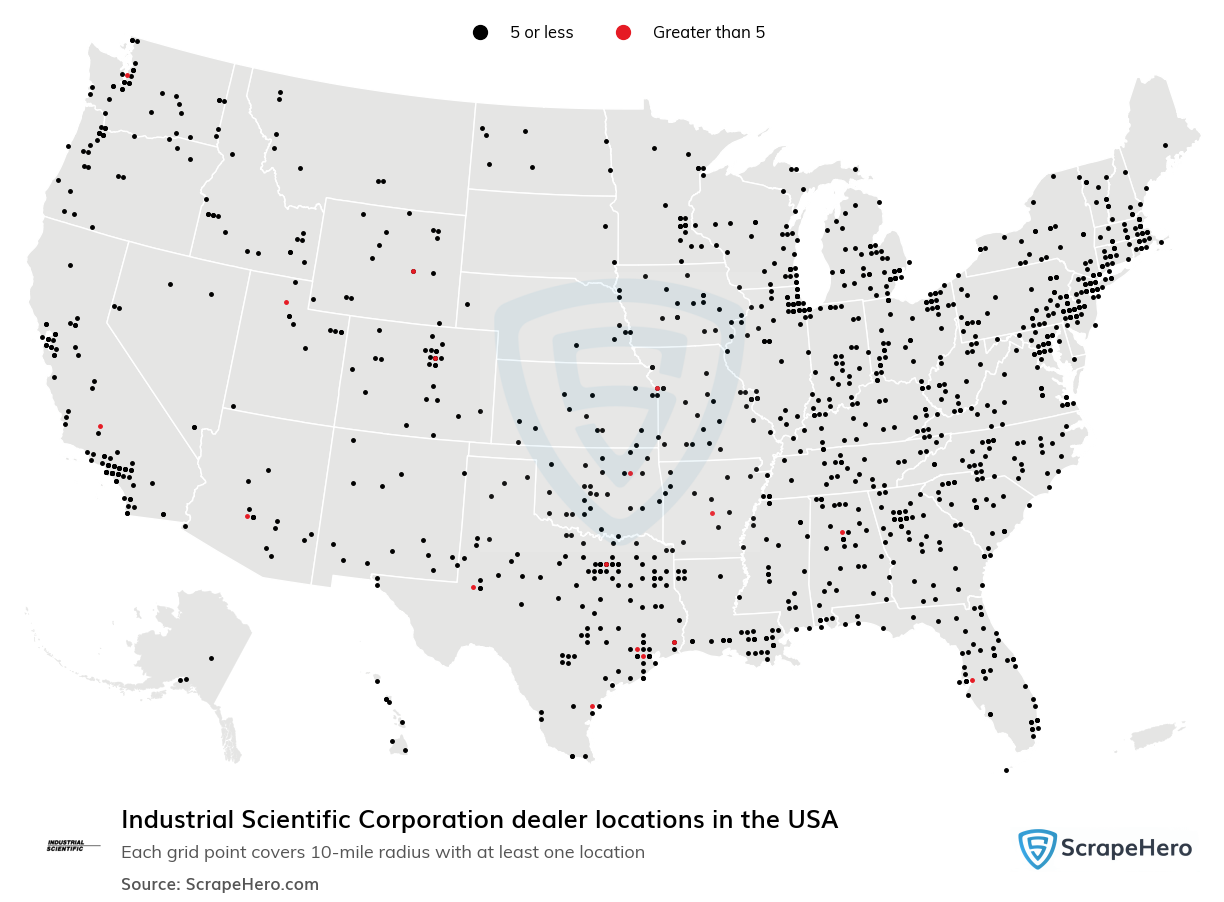 Industrial Scientific Corporation dealer locations