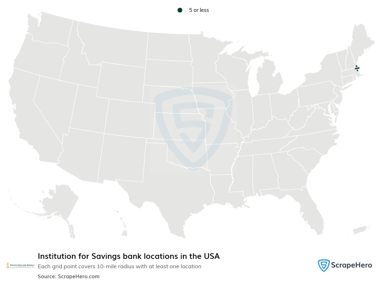 Institution for Savings bank locations