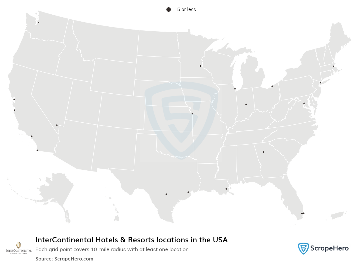 InterContinental Hotels & Resorts locations