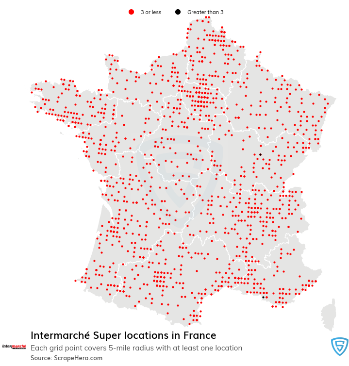 Intermarché Super retail store locations